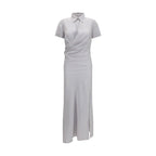 Multicolor Silk Casual Dress