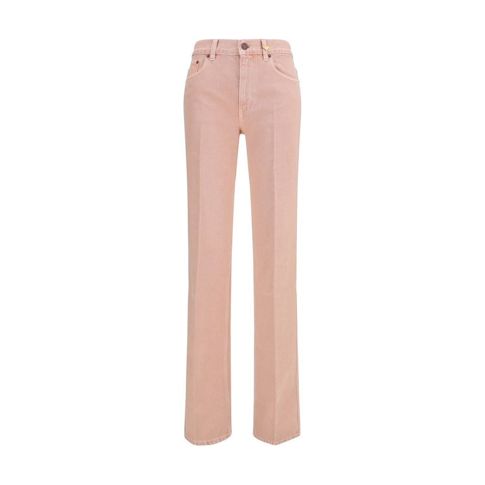 Multicolor Cotton Straight-Leg Jeans