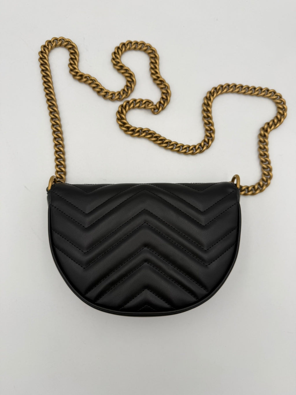 GUCCI MARMONT Black Shoulder Bag Chain