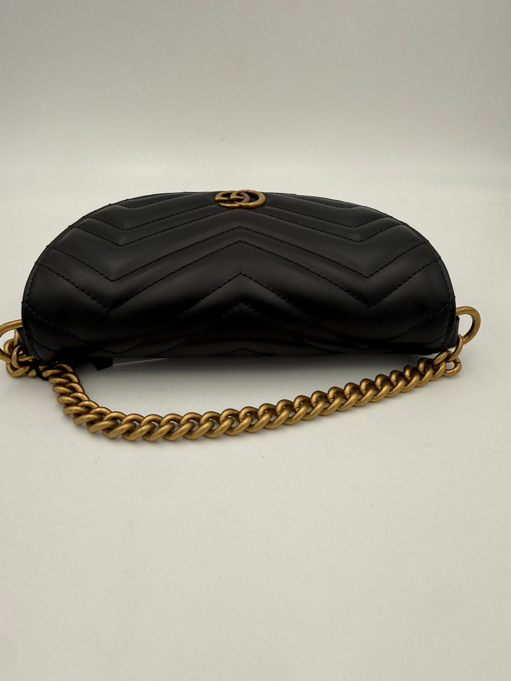 GUCCI MARMONT Black Shoulder Bag Chain
