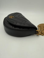 GUCCI MARMONT Black Shoulder Bag Chain