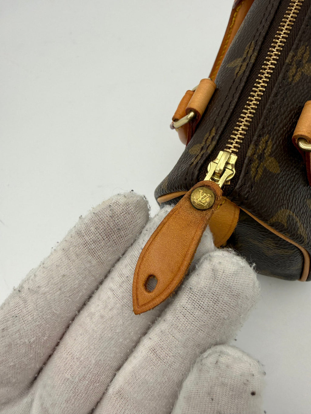 LOUIS VUITTON Nano Speedy Monogram Handbag