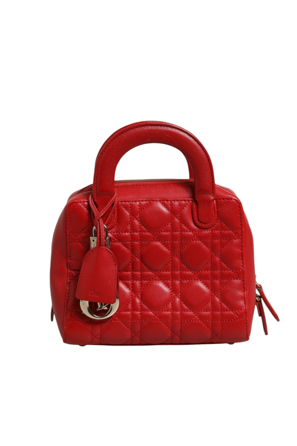 Small Dior Toujours Bag Black Macrocannage Calfskin