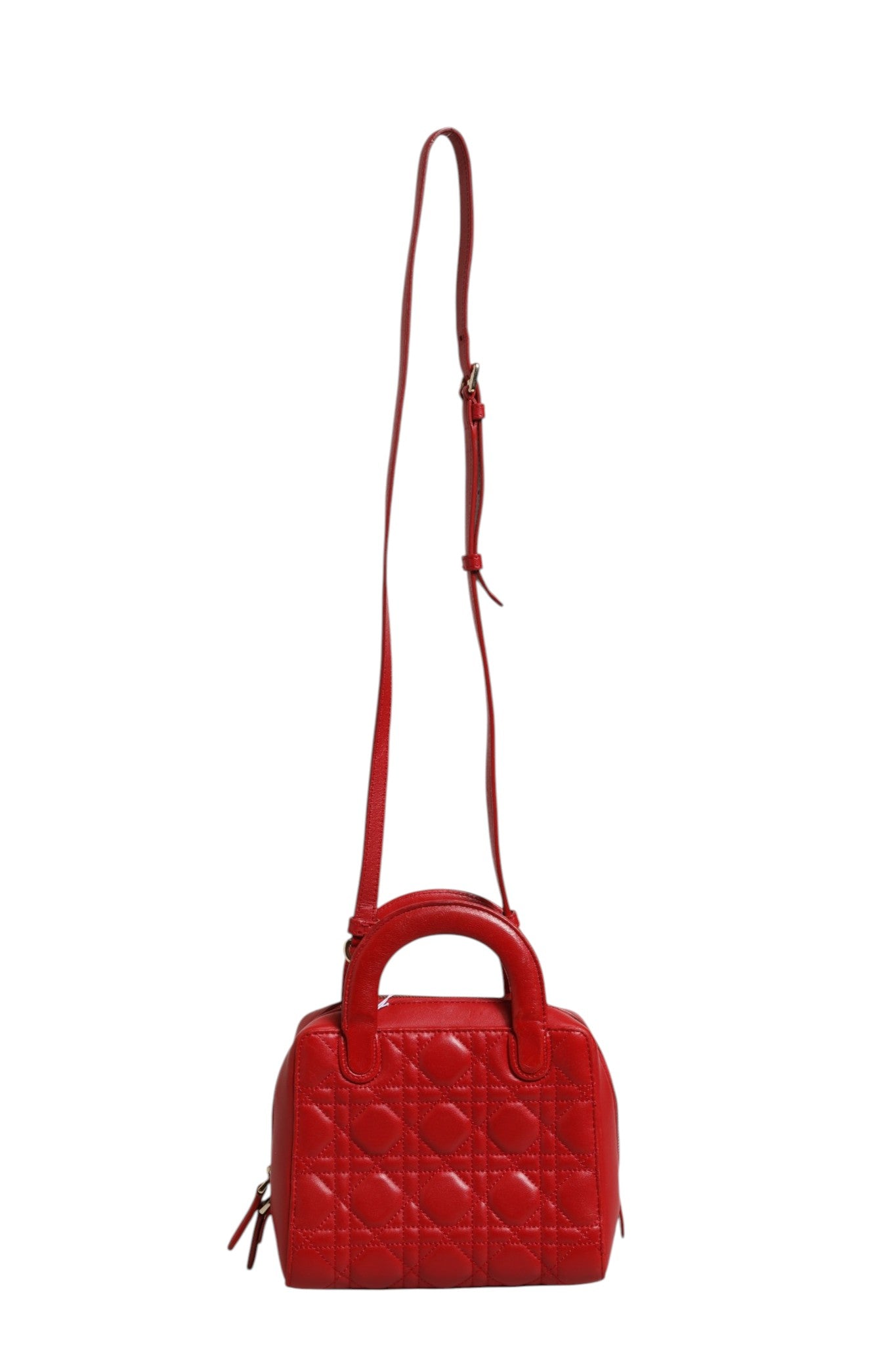 Small Dior Toujours Bag Black Macrocannage Calfskin