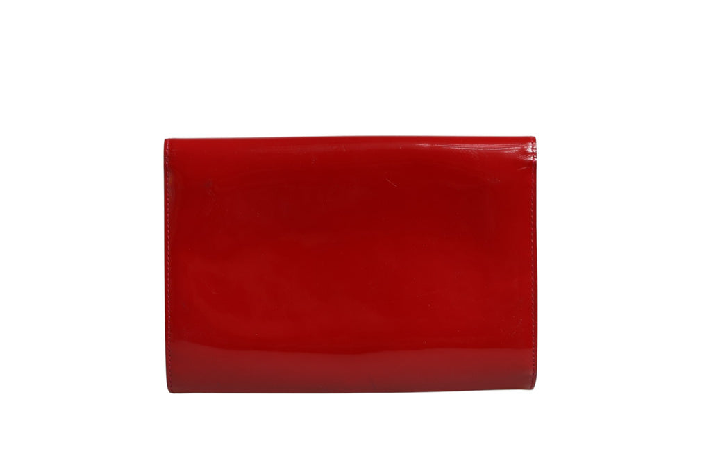 Louise PM Red Patent Leather Wallet On Chain