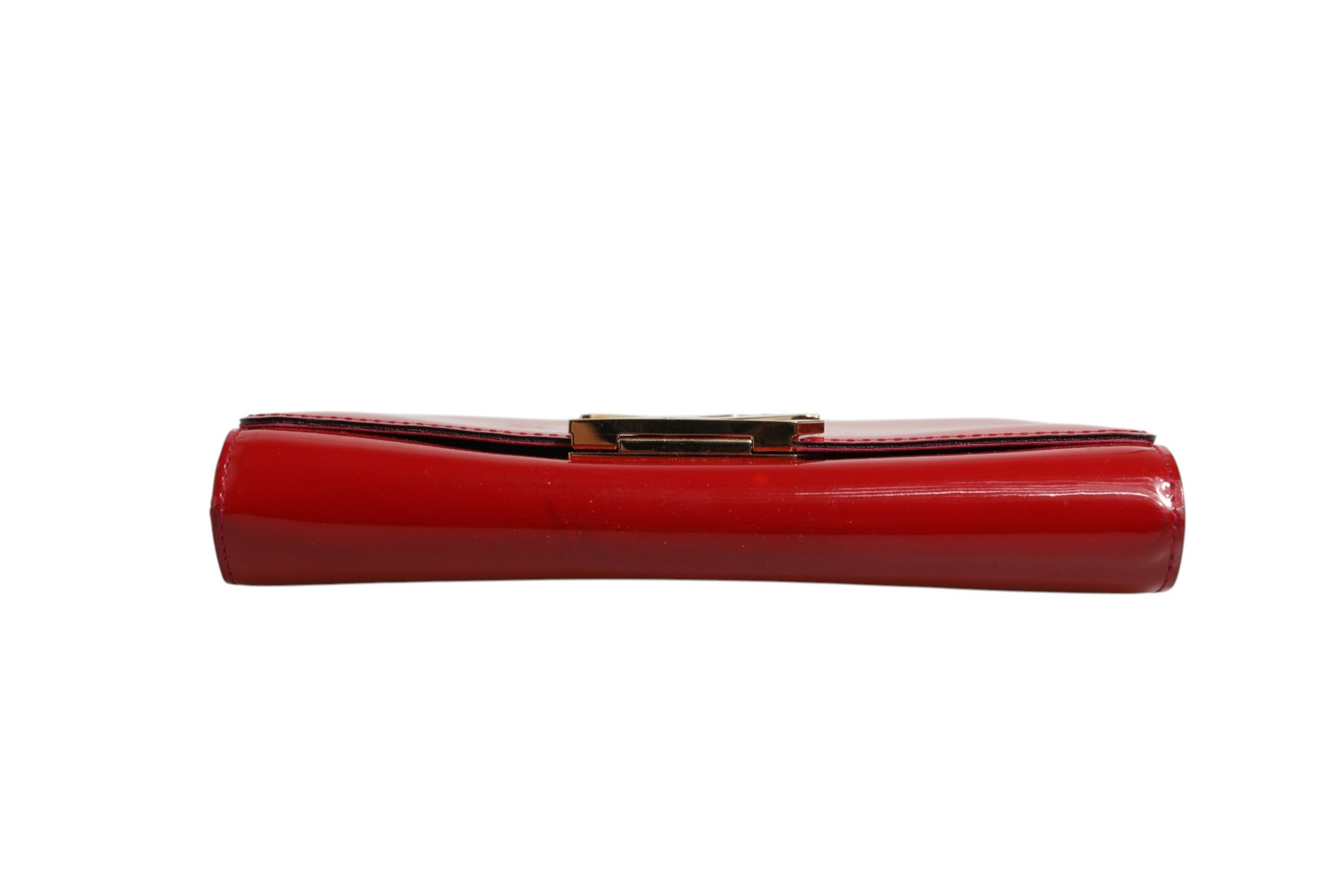 Louise PM Red Patent Leather Wallet On Chain