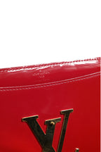 Louise PM Red Patent Leather Wallet On Chain