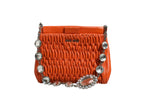 Orange crystal crossbodybag