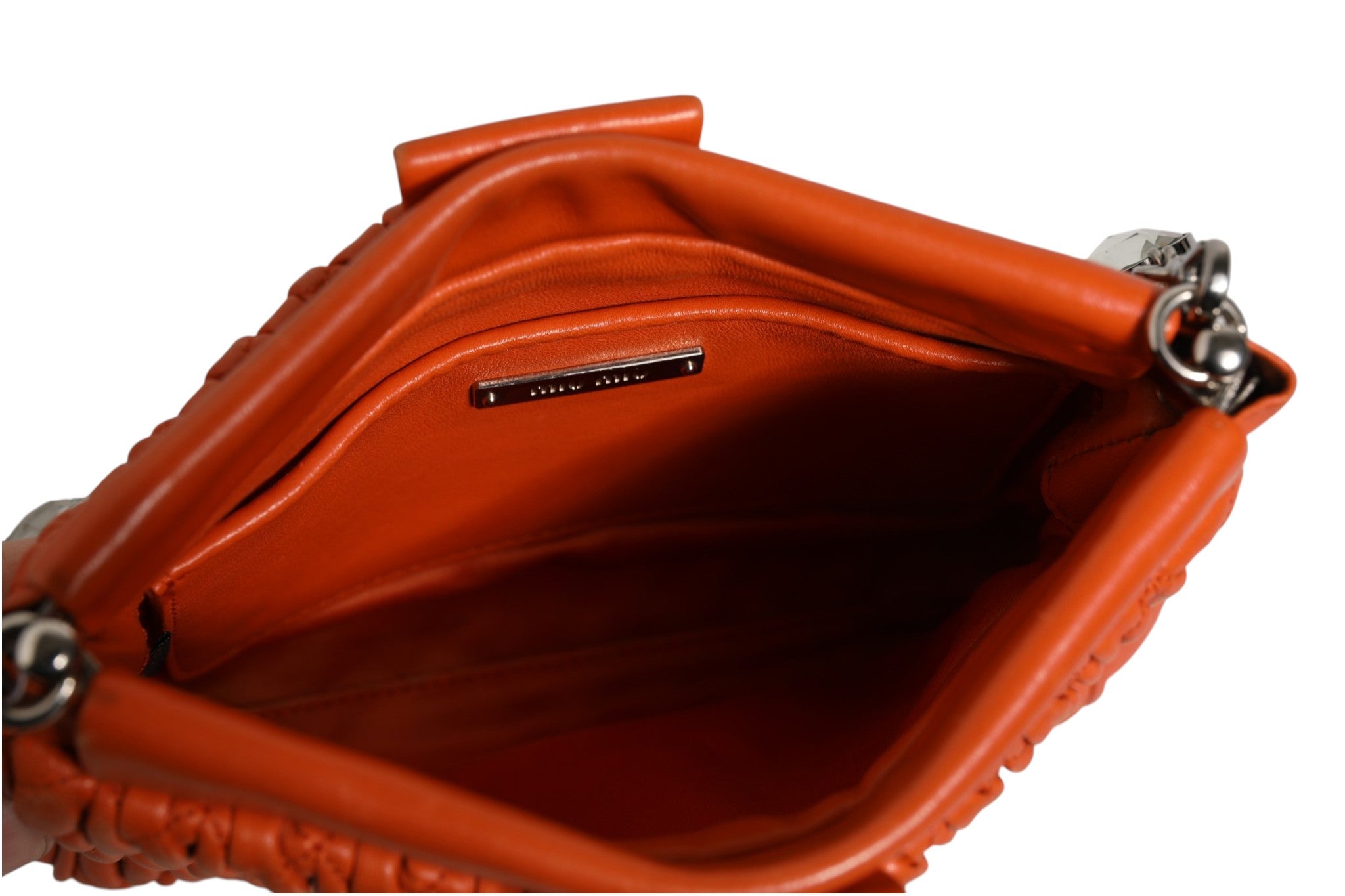 Orange crystal crossbodybag