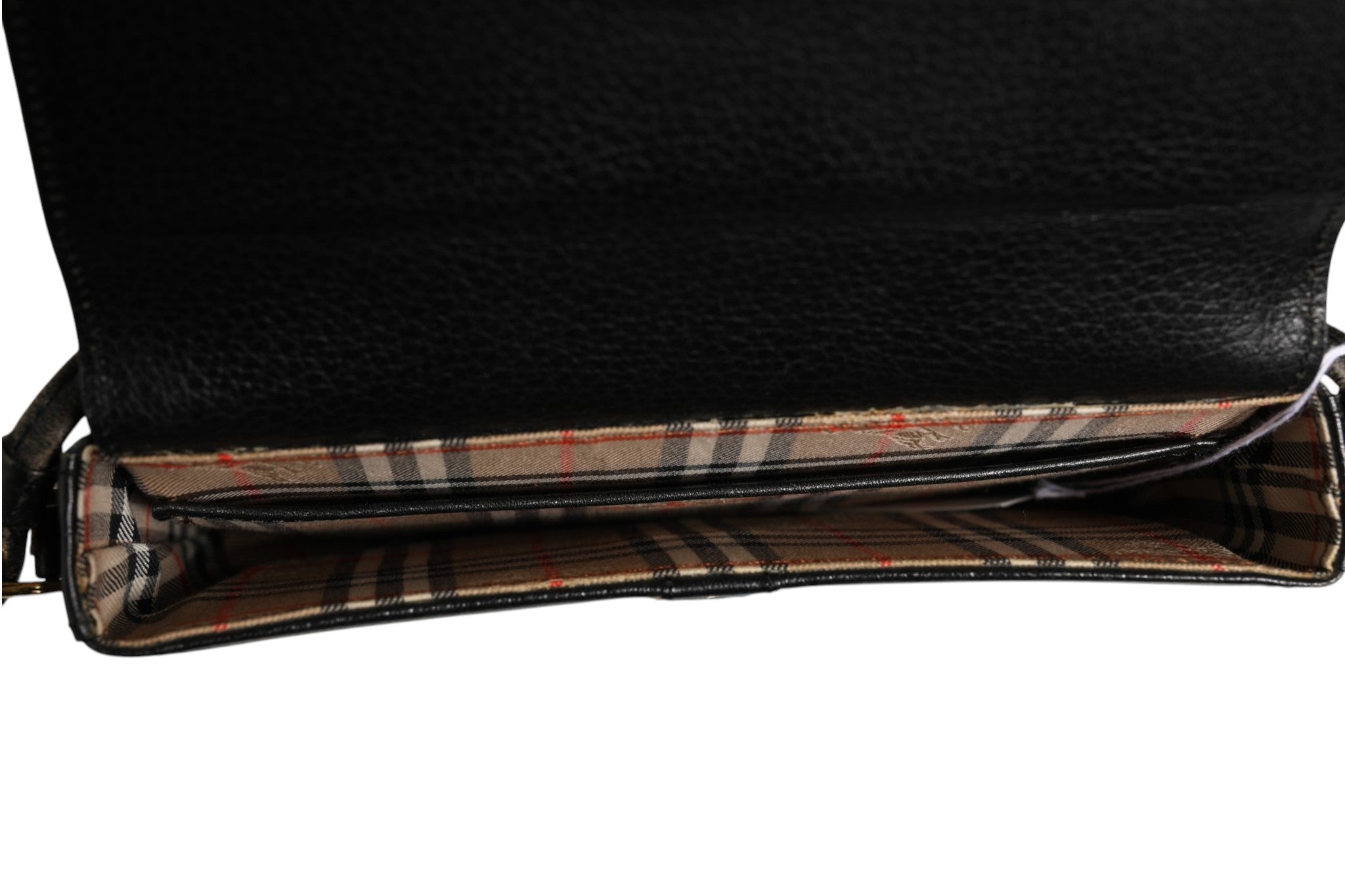 Black and Gold leather logo crossbody bag