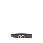 Black Calf Leather Bos Taurus Belt