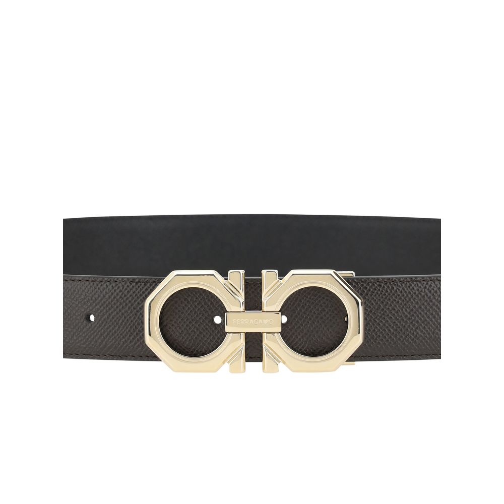 Black Calf Leather Bos Taurus Belt