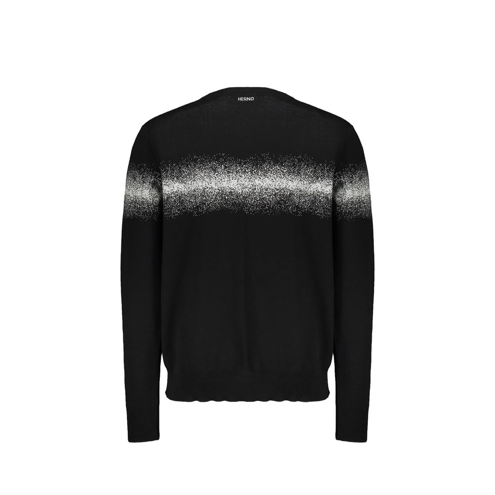 Black Cotton Sweatshirt