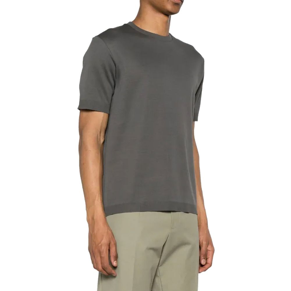 Gray Cotton T-Shirt