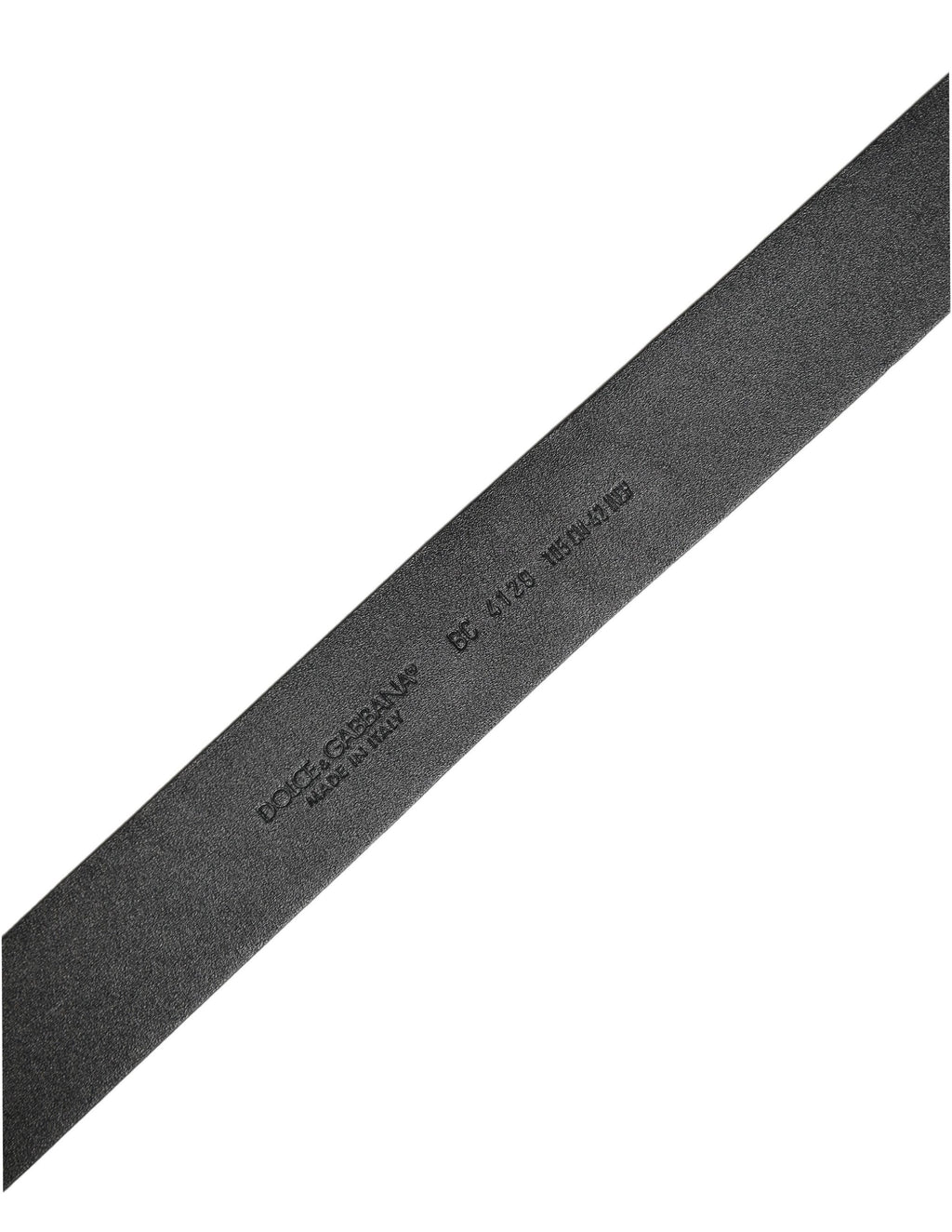 Black Leather Prince Crown Logo Buckle Belt