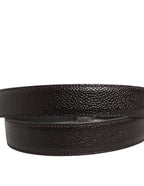 Brown Calf Leather Vintage Style Silver Buckle Belt