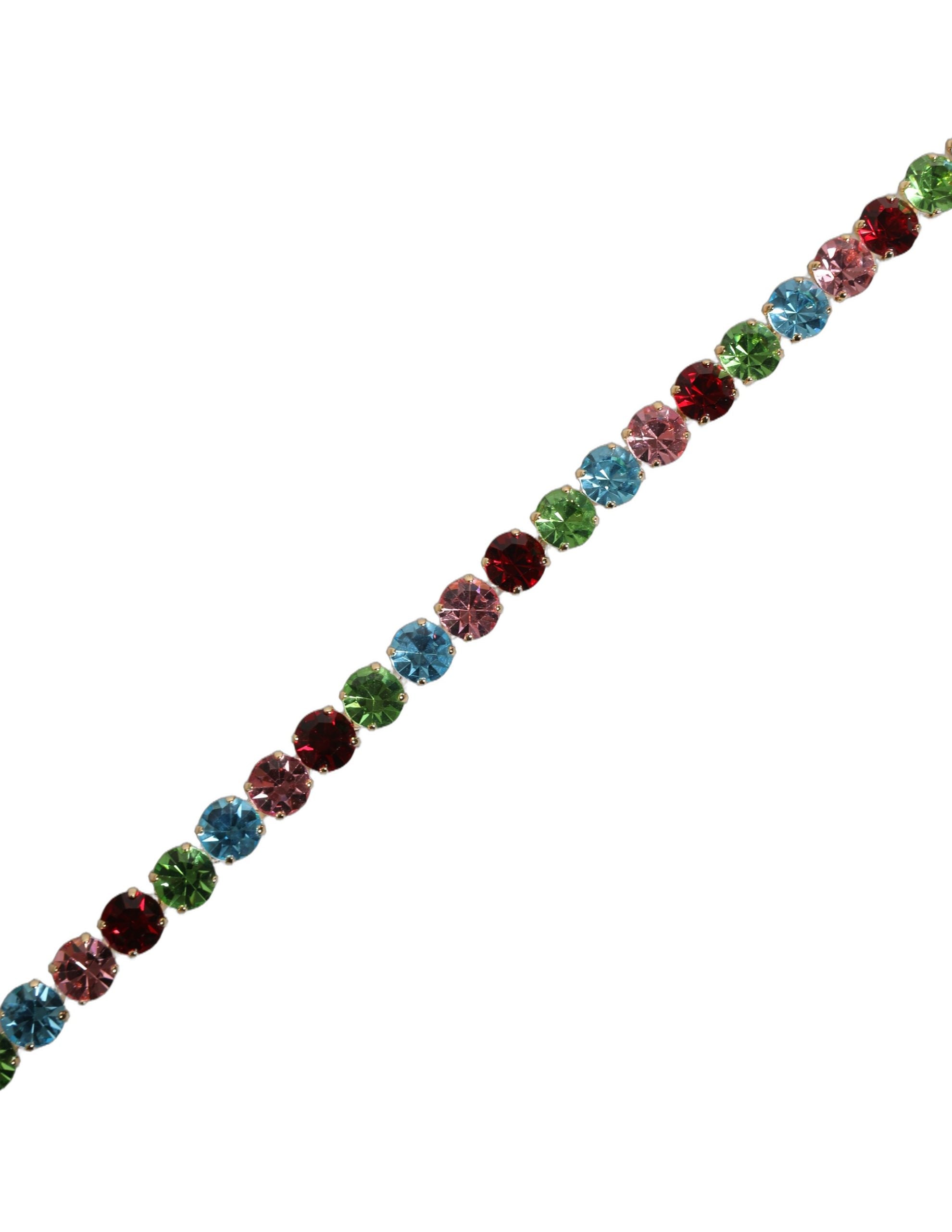 Pink Leather Crystal Chain Embellished Belt