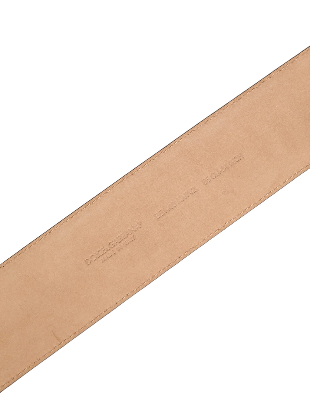 Brown Calfskin Leather Gold Metal Buckle Belt