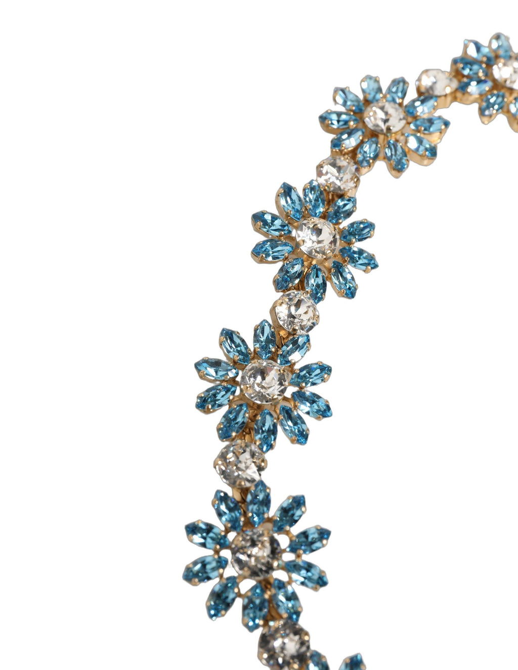 Green Leather Daisy Crystal Embellished Waist Belt