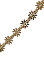 Green Leather Daisy Crystal Embellished Waist Belt