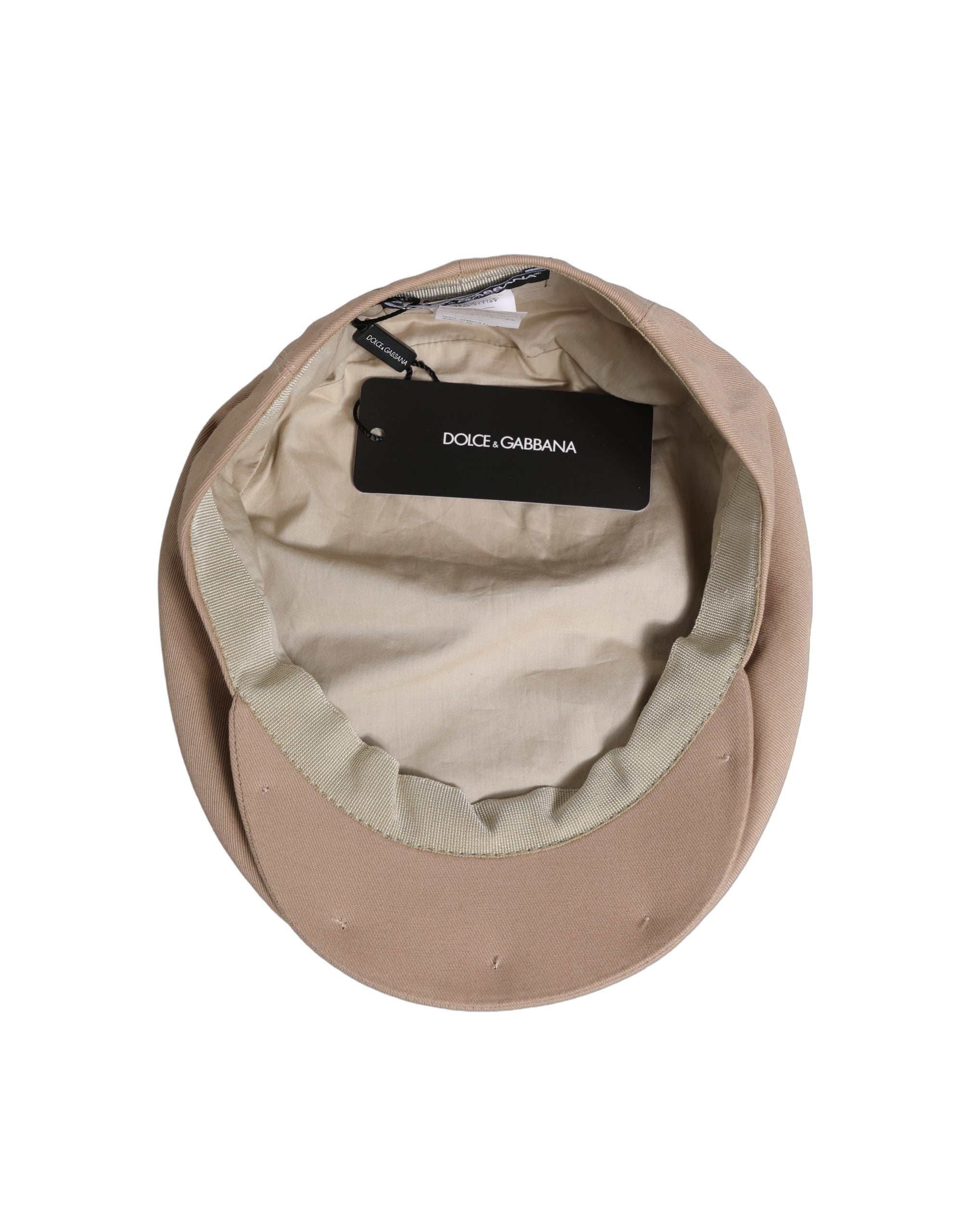 Men Beige Cotton Newsboy Cloth Capello Hat