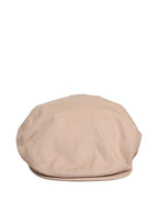 Men Beige Cotton Newsboy Cloth Capello Hat