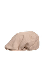 Men Beige Cotton Newsboy Cloth Capello Hat