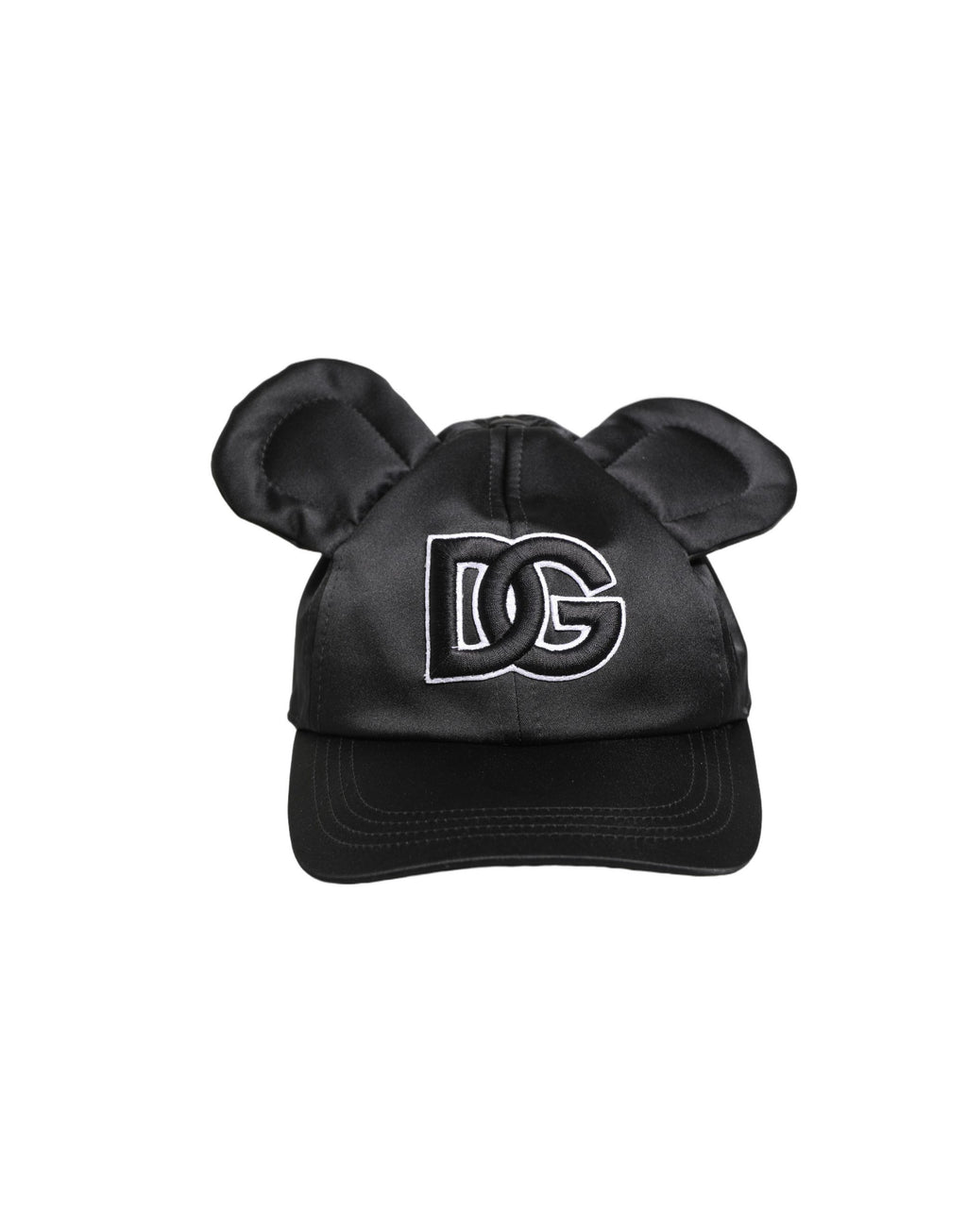 Men Black Velvet Animal Ears Baseball Cap Hat