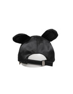 Men Black Velvet Animal Ears Baseball Cap Hat