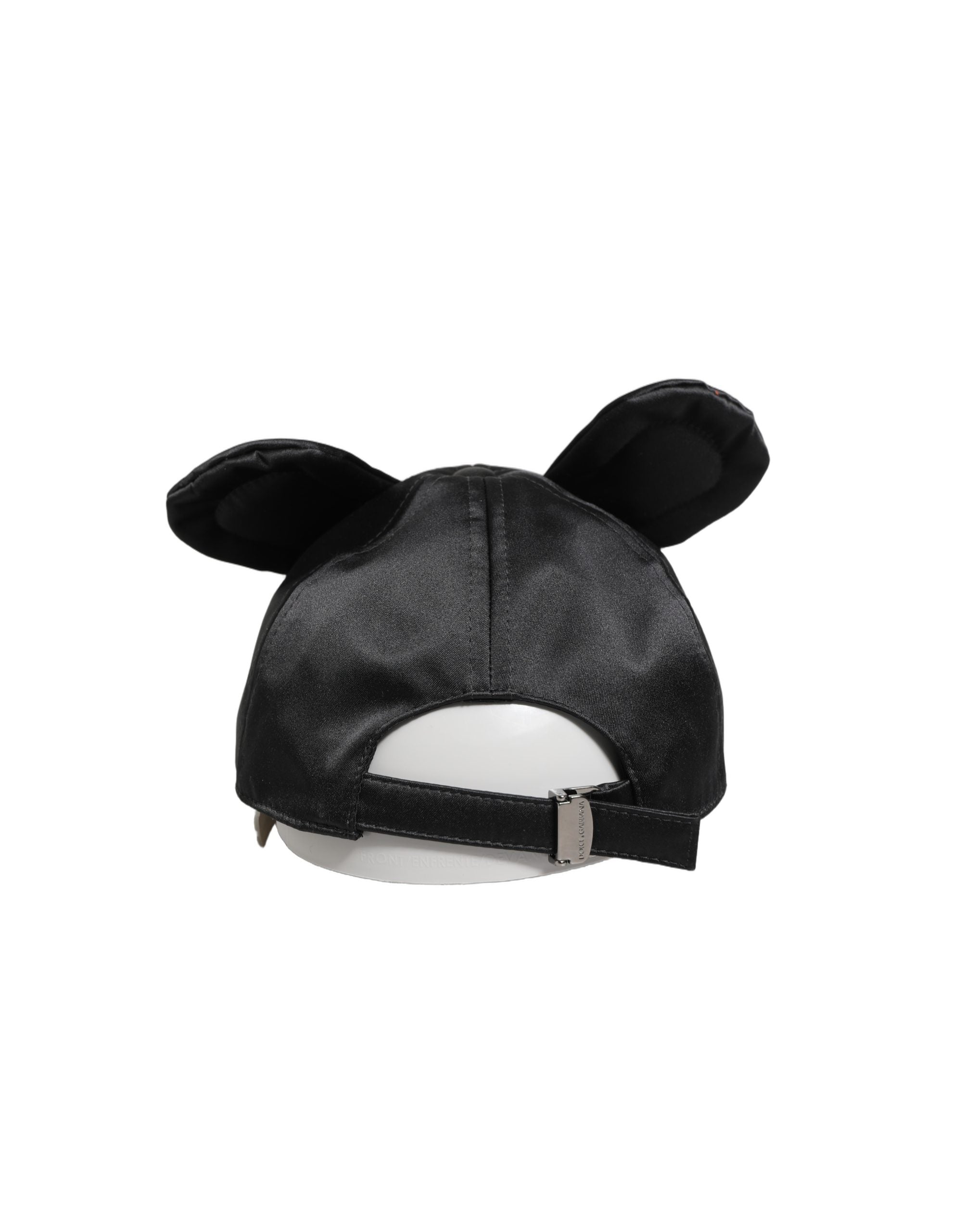 Men Black Velvet Animal Ears Baseball Cap Hat