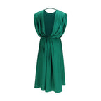 Bicolor Silk Casual Dress