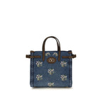 Blue Cotton Shoulder Bag
