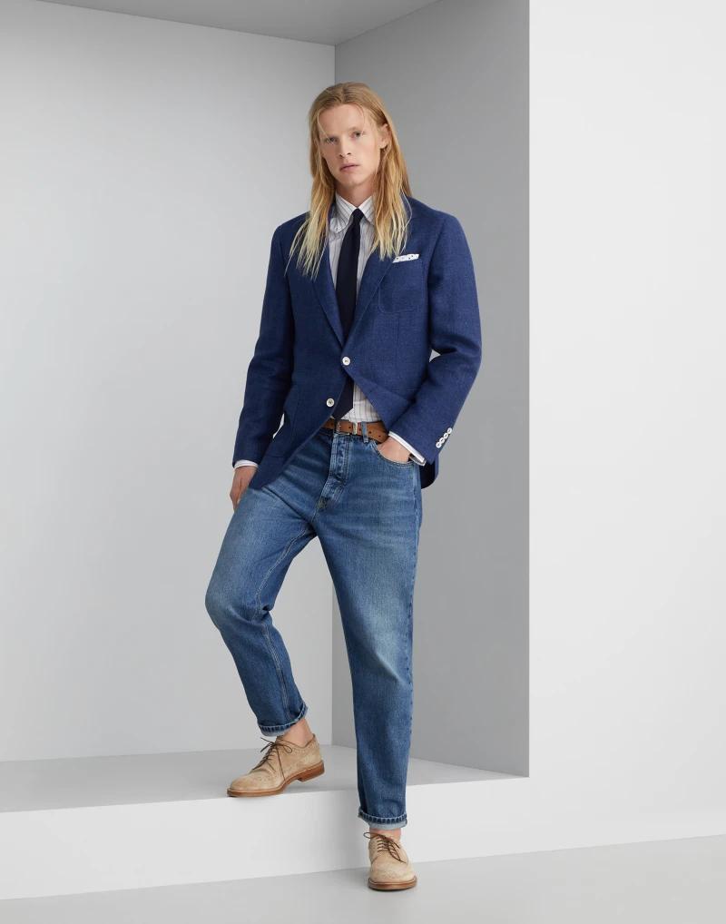 Bicolor Cotton Pattern Shirt