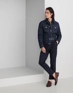 Bicolor Linen Pattern Shirt