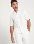 White Cotton Shortsleeve Shirt