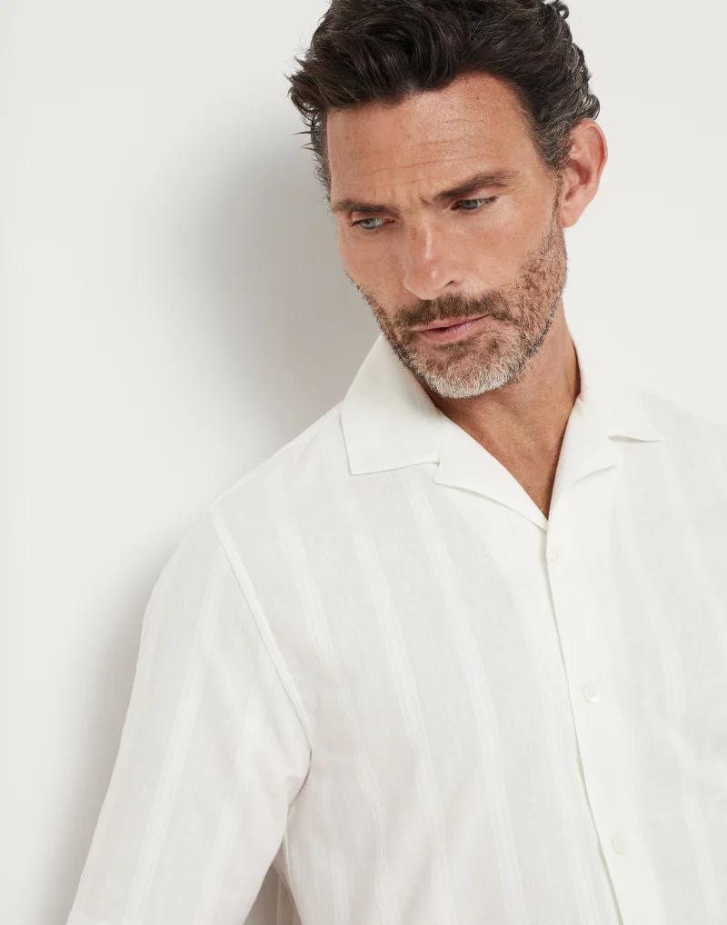 White Cotton Shortsleeve Shirt