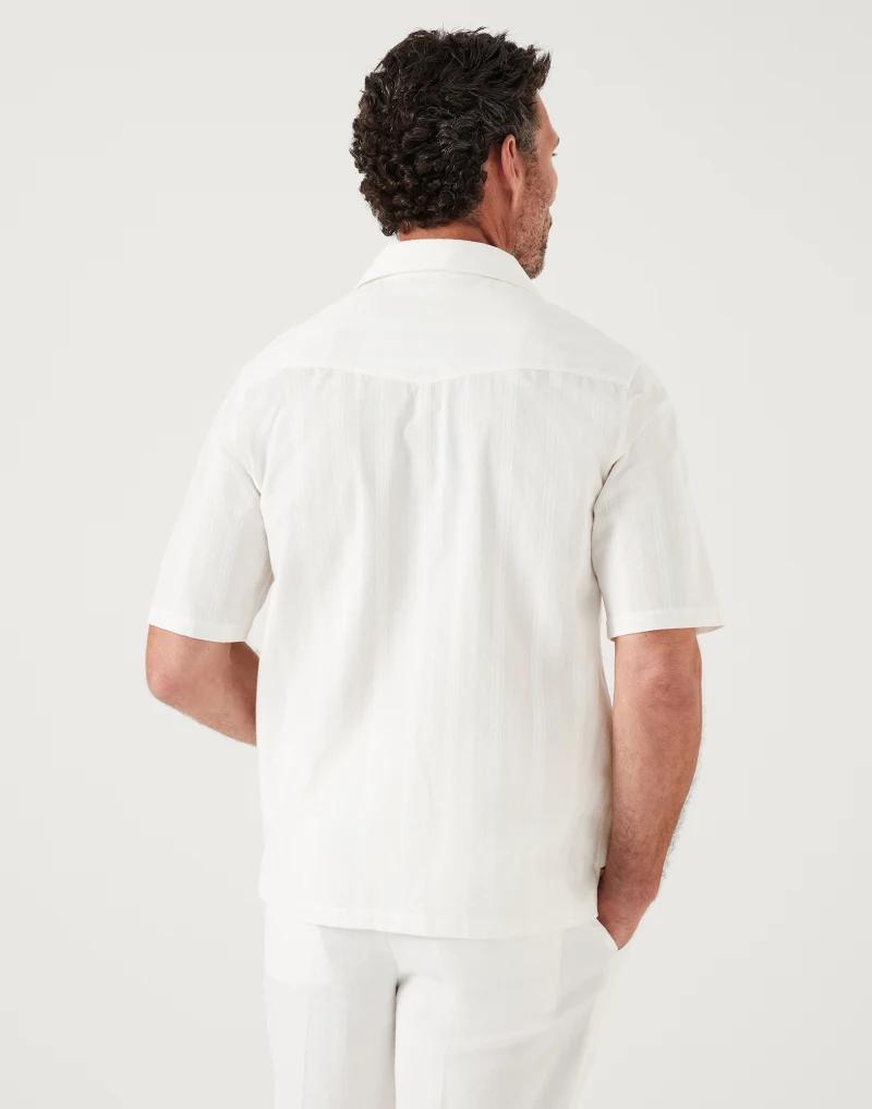 White Cotton Shortsleeve Shirt