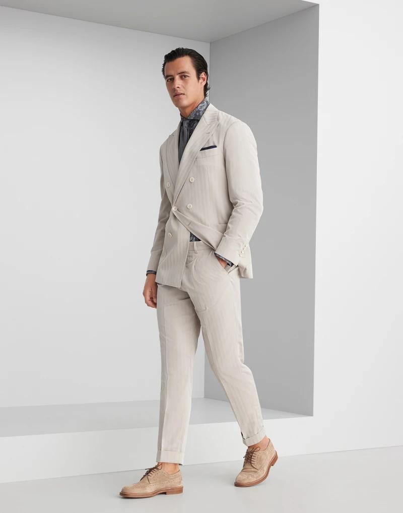 Gray Cotton Pattern Shirt