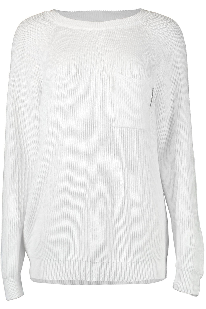 White Cotton Sweatshirt