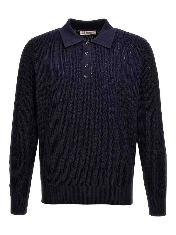 Blue Cotton Sweatshirt