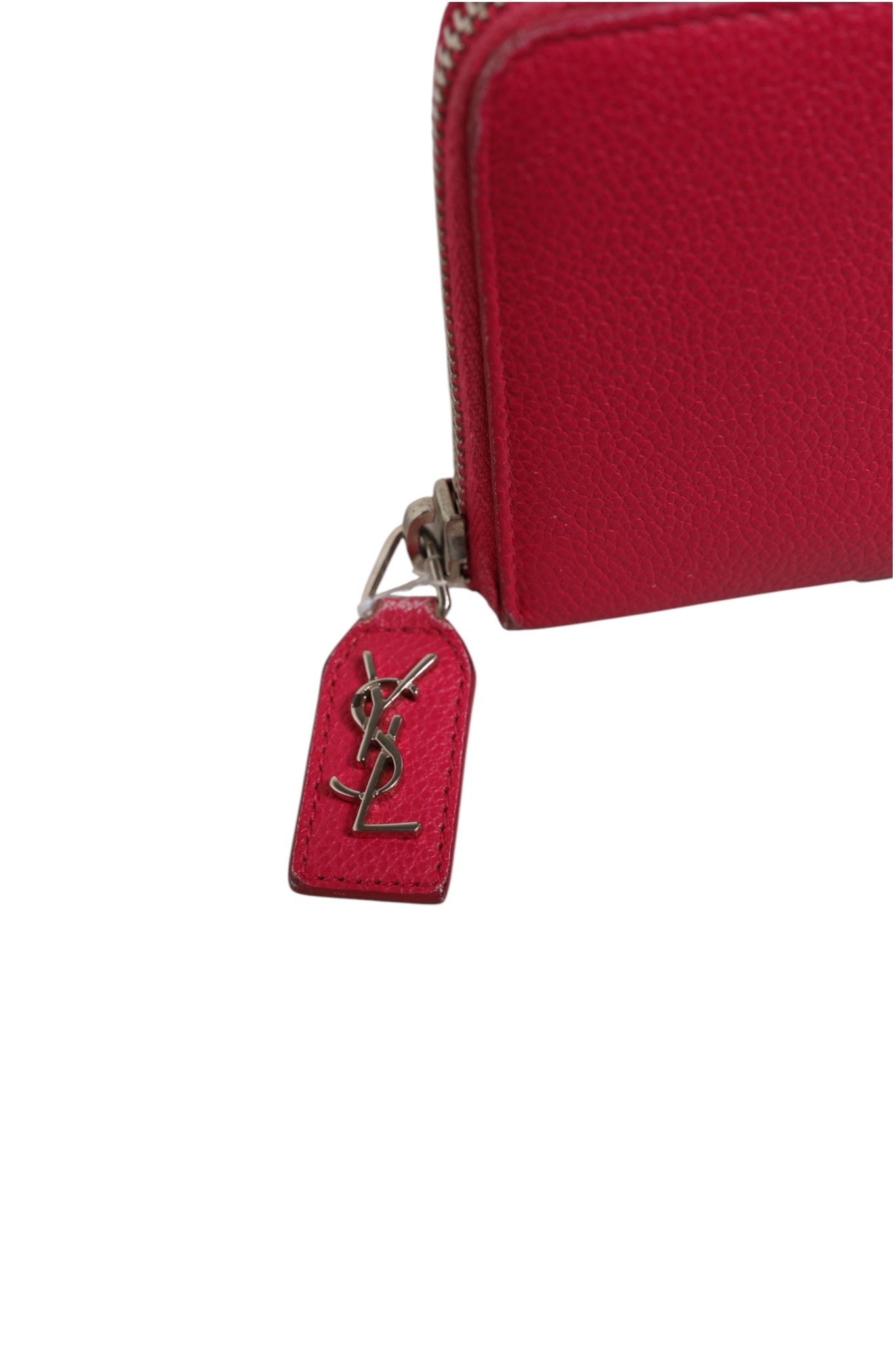 Magenta and Silver logo wallet