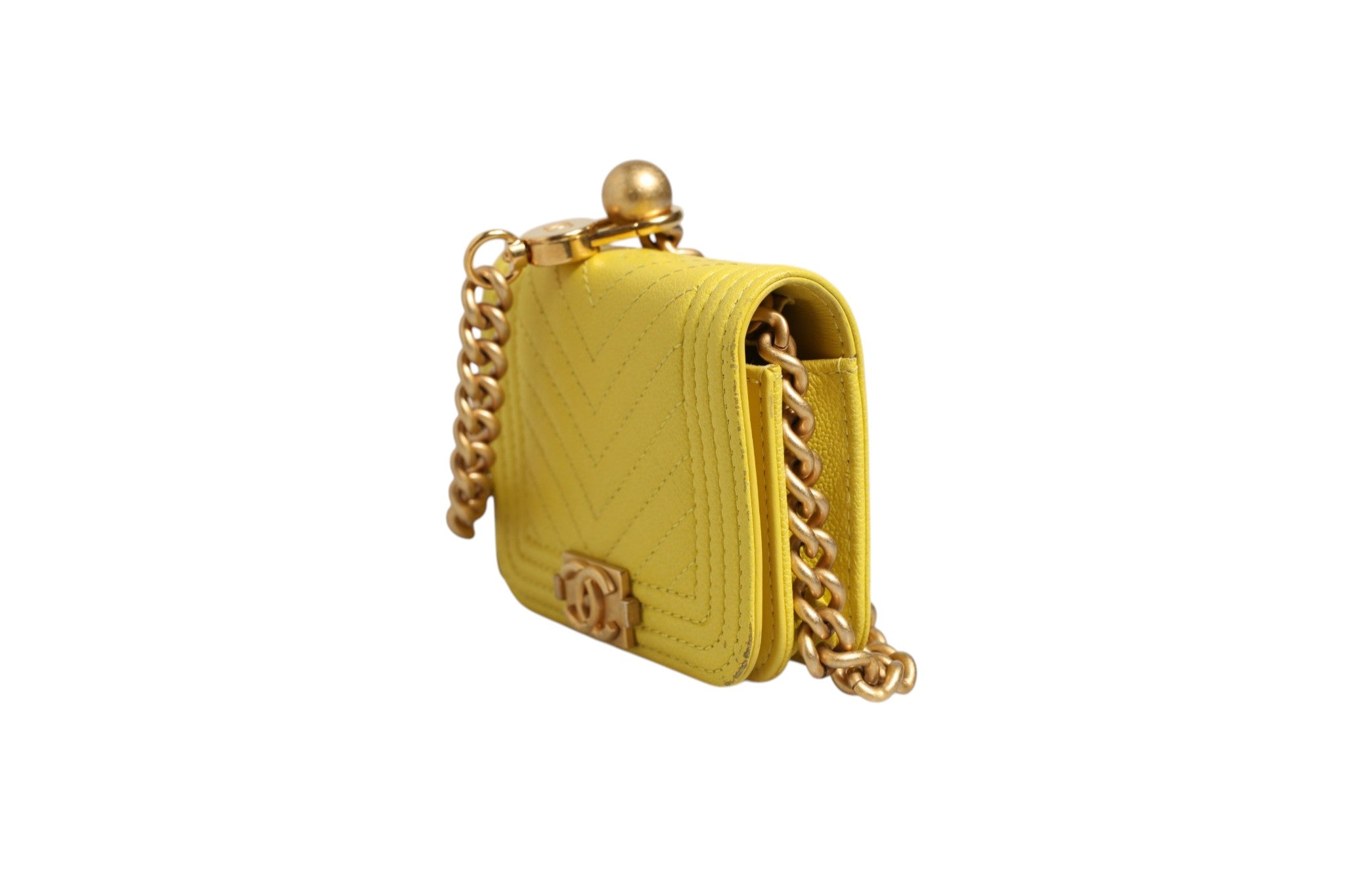 Crossbody Yellow Leather Bag