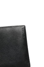 Saffiano Leather Slim Card Holder Wallet
