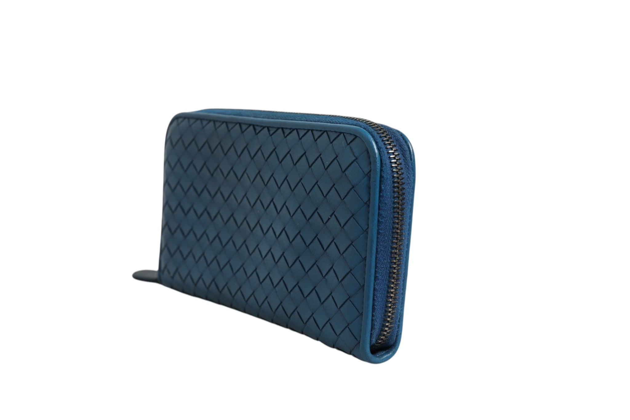 Intrecciato Zip Around Wallet