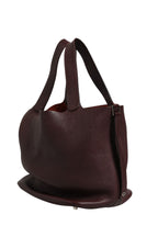 Picotin Taurillon Clemence Chocolate Handbag