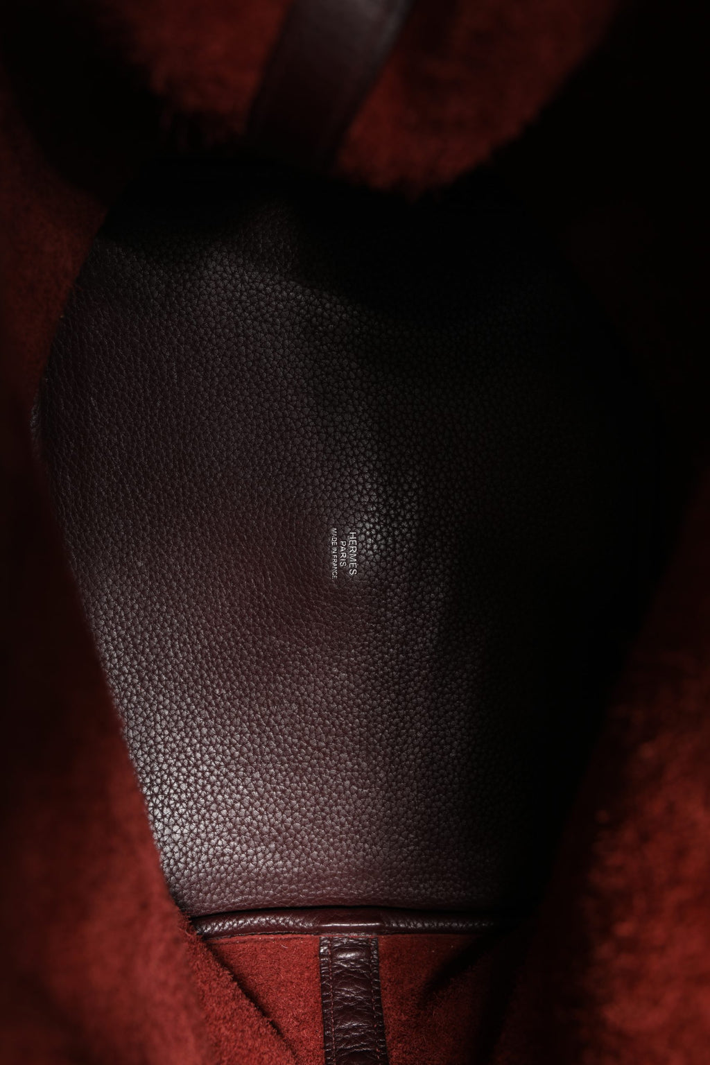 Picotin Taurillon Clemence Chocolate Handbag