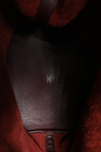 Picotin Taurillon Clemence Chocolate Handbag