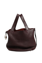 Picotin Taurillon Clemence Chocolate Handbag