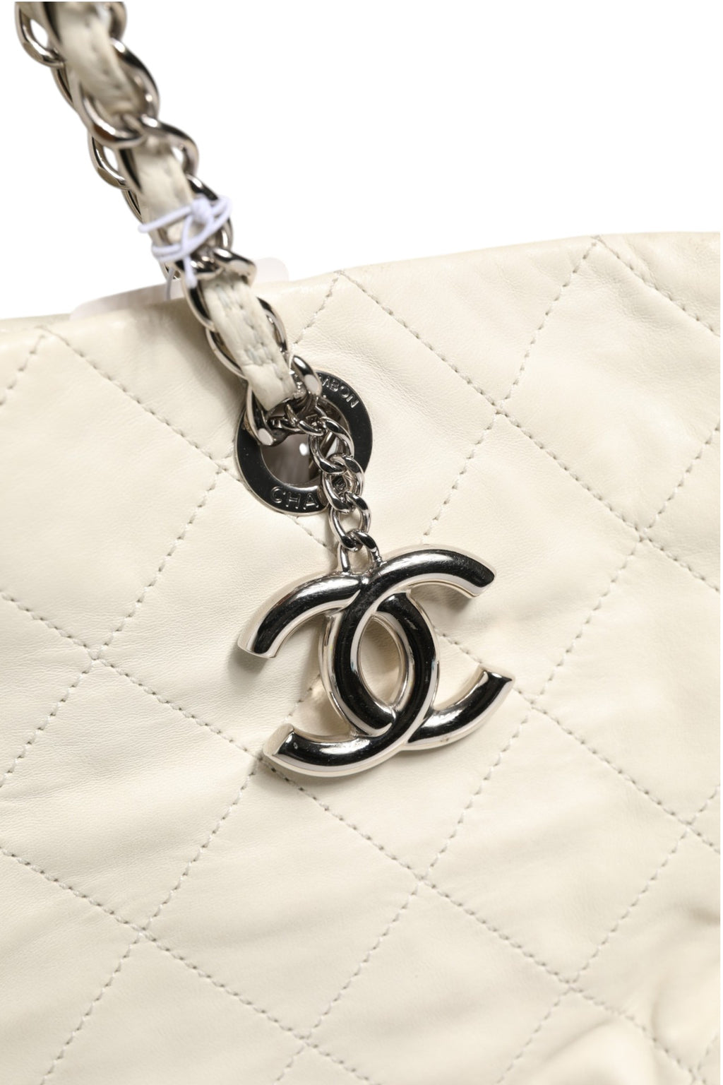 Aged Calfskin Quilted Large Gabrielle Shopping Tote