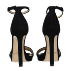 Black Leather Platform Sandals